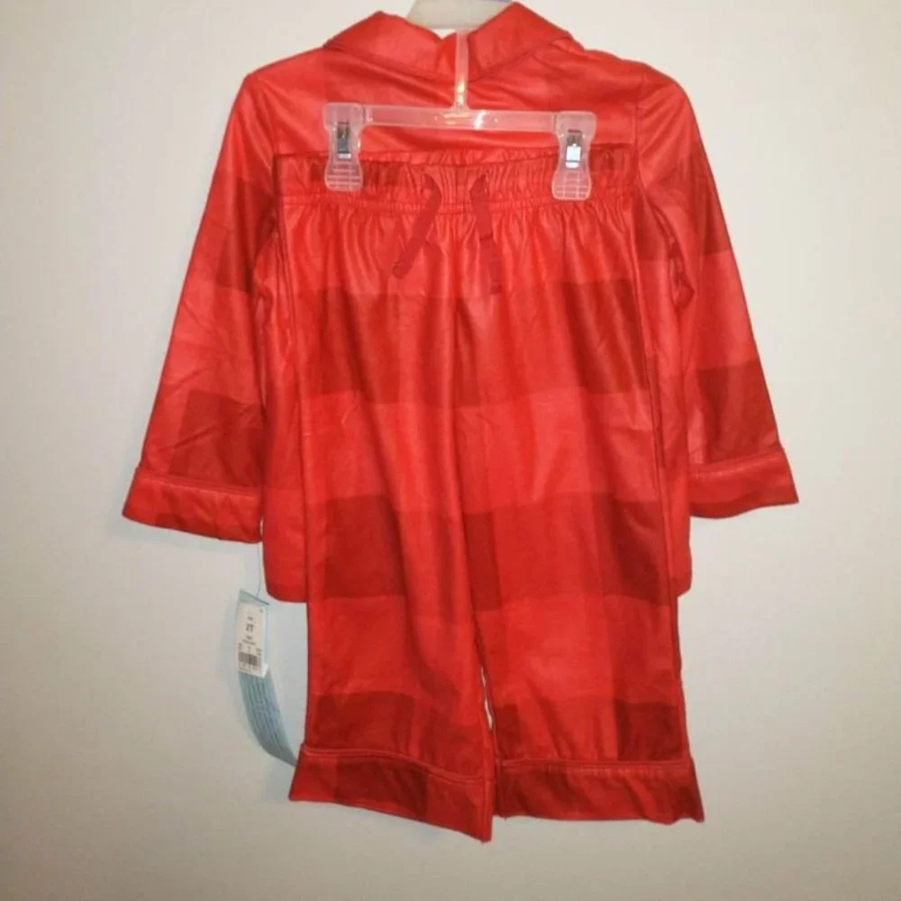 Target baby Toddler boy girl 2T 2 piece pajama set red checkered